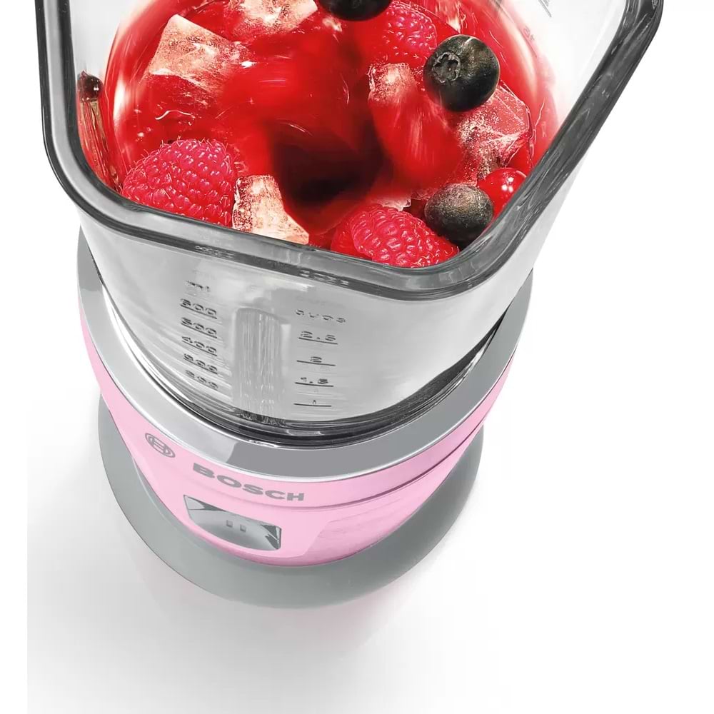 בלנדרים - ‏בלנדר ורוד Bosch MMBM4G6K בוש