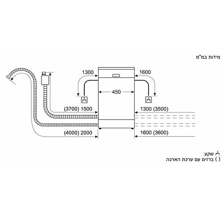 מדיח כלים צר Bosch SPS4HKW53E בוש - 3390₪