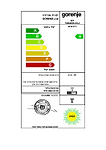 מקרר 4 דלתות 706 ליטר gorenje NRK6202AXL4 גורניה בצבע נירוסטה