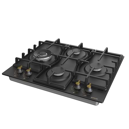 כיריים גז Gorenje GW6D42CLB גורנייה רטרו שחור