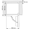 מקרר 4 דלתות 706 ליטר gorenje NRK6201SYW גורניה בצבע לבן