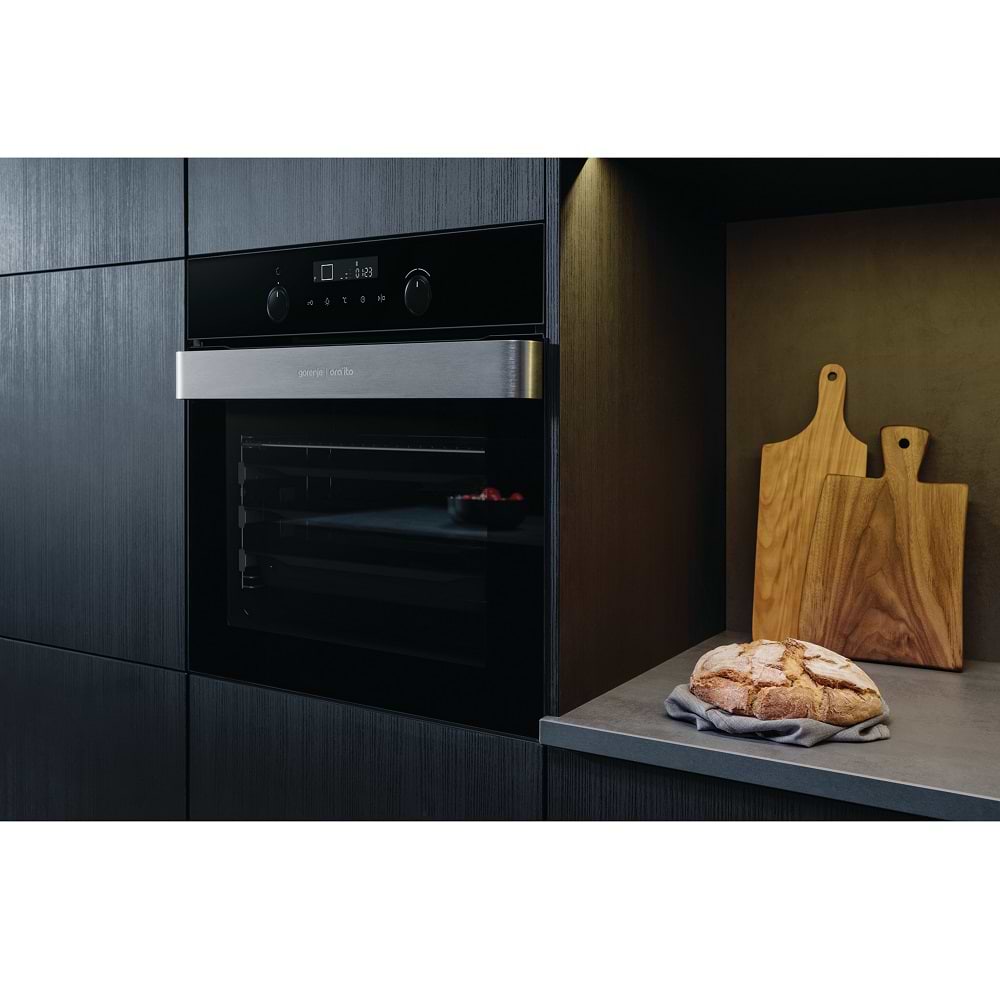 מק״ט מוצר  - תנור בנוי פירוליטי gorenje HY-BOP747ORAB גורנייה | צבע שחור