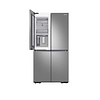 מקרר 4 דלתות סמסונג דגם RF72DG9620SR בנפח 678 ליטר עם קיוסק מלא Samsung מקפיא תחתון נירוסטה מוברשת - 12390₪