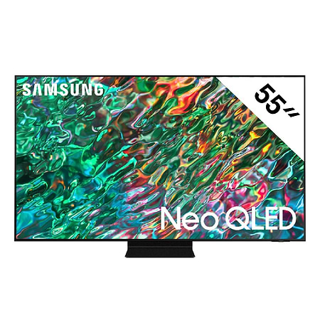 טלוויזיה חכמה Samsung Neo QLED QE55QN90B 4K סמסונג 55 ‏אינטש | כולל התקנה ומתקן צמוד קיר