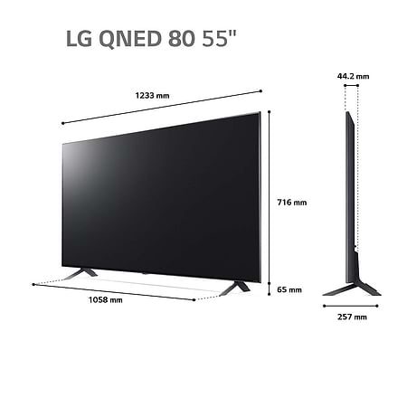 טלוויזיה LG 55QNED806QA 4K 120Hz ‏55 ‏אינטש | שלוש שנות אחריות VIP - 2669₪