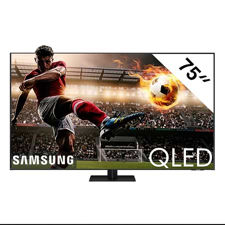 טלוויזיה חכמה Samsung QLED QE75Q70B 4K סמסונג 75 ‏אינטש | כולל התקנה ומתקן צמוד קיר