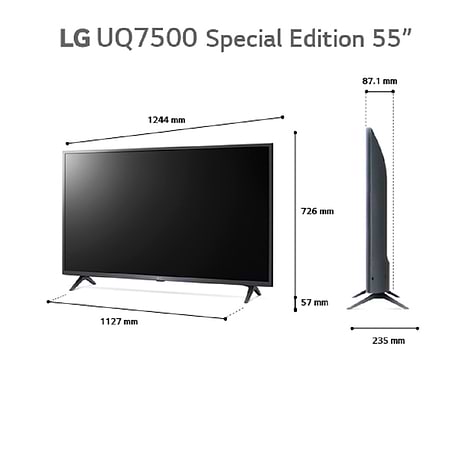 טלוויזיה LG 55UQ75006LG 4K ‏55 ‏אינטש - 1904₪