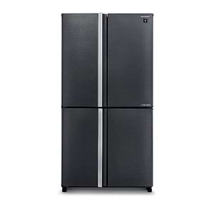 מקרר ‏532 ‏ליטר Sharp SJ8570SL שארפ 4 דלתות מקפיא תחתון נירוסטה מושחרת