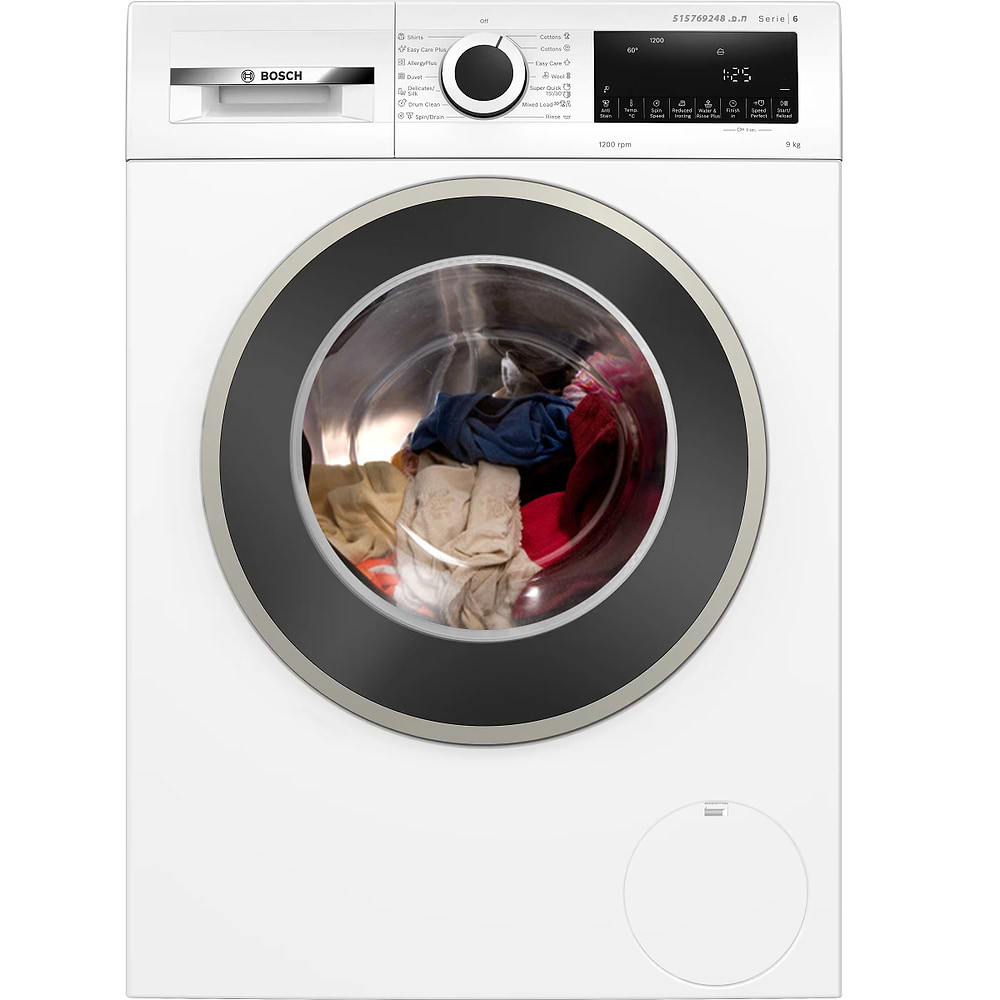מכונת כביסה בוש 9 ק”ג דגם BOSCH WGA142X9IL פתח קידמי 1200 סלד דירוג אנרגטי A
