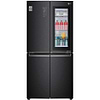 מקרר 530 ‏ליטר LG InstaView GR628BINS ‏4 דלתות מקפיא תחתון נירוסטה מושחרת