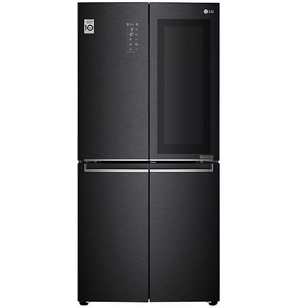 מק״ט מוצר  - מקרר 530 ‏ליטר LG InstaView GR628BINS ‏4 דלתות מקפיא תחתון נירוסטה מושחרת