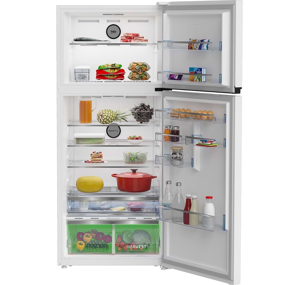 מקררי BEKO - מקרר ‏557 ‏ליטר Beko DN156822W מקפיא עליון בקו | צבע לבן