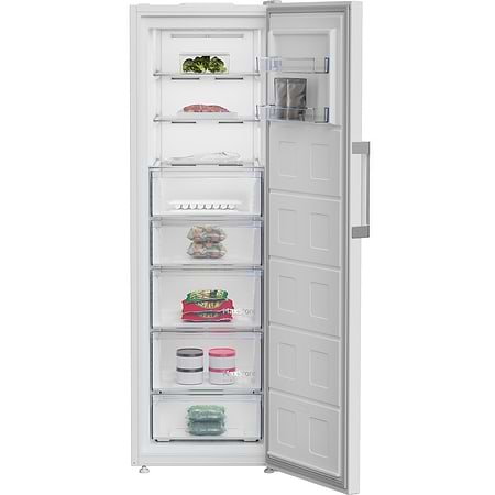 מקפיא 8 מגירות Beko RFNE316L33W בקו 286 ליטר | NO FROST - 3090₪