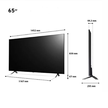 טלוויזיות - טלוויזיה 65 אינץ חכמה LG QNED 65QNED756RB 4K | שלוש שנות אחריות VIP
