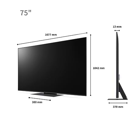 טלוויזיה חכמה 75 ‏אינטש LG UHD Smart TV 75UR91006LB 4K
