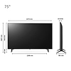 טלוויזיה 75 אינץ LG דגם 75UR78006LL חכמה Smart TV 4K יבואן רשמי ח.י אלקטרוניקה - 3449₪