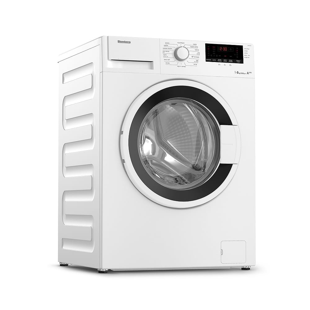 מוצרי חשמל - מכונת כביסה 8 קילו Blomberg LWF8107W בלומברג פתח קידמי