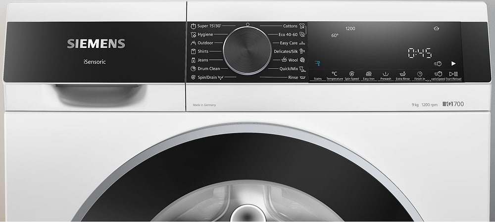 מבצעים - מכונת כביסה 9 קילו SIEMENS IQ700 WG42G103IL סימנס | תוצרת גרמניה