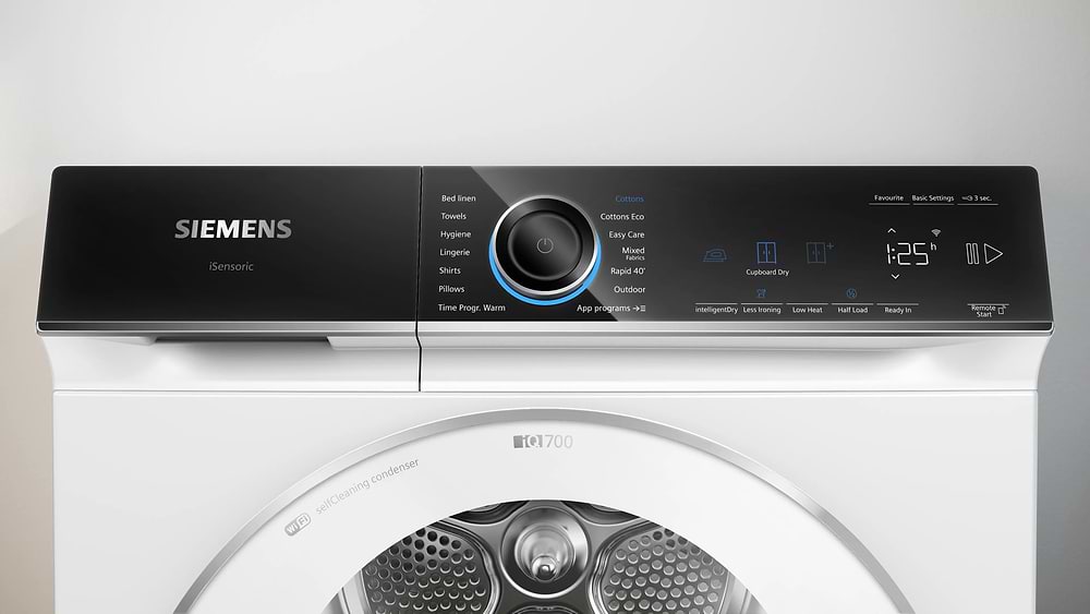 מק״ט מוצר  - מייבש כביסה 9 קילו SIEMENS IQ700 WQ45B2B9IL סימנס | דירוג אנרגי A+++