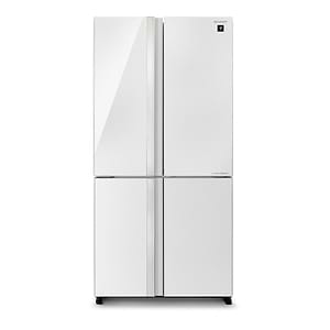 מקרר שארפ 611 ליטר Sharp SJ8841WH מקפיא תחתון 4 דלתות זכוכית לבנה