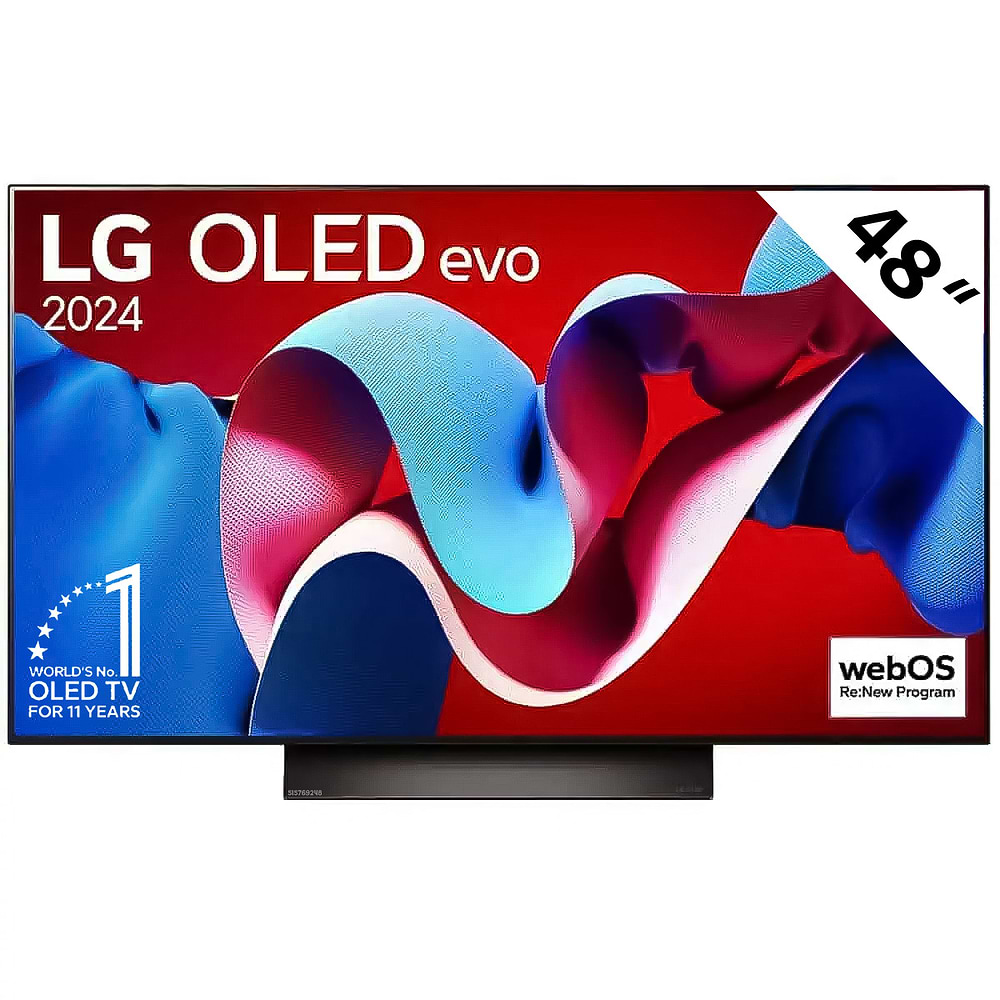 טלוויזיה 48 אינץ LG 48 OLED evo C4 דגם OLED48C46LA יבואן רשמי