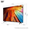 טלוויזיה 50 אינץ LG דגם 50UT80006LA חכמה 4K עם בינה מלאכותית יבואן רשמי ח.י אלקטרוניקה - 1790₪
