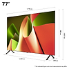 טלוויזיה 77 אינץ LG OLED B4 דגם OLED77B46LA חכמה 4K 120hz עם בינה מלאכותית ו3 שנות אחריות מלאות יבואן רשמי ח.י אלקטרוניקה - 7890₪