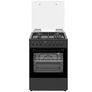 תנור משולב כיריים גז פוגיקום דגם FJ-FSC75BK שחור מט FUJICOM
