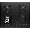 כיריים גז סאוטר זכוכית דגם SHG8020B זכוכית שחור Sauter תוצרת איטליה