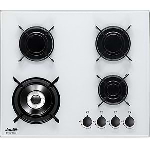 כיריים גז סאוטר זכוכית דגם SHG8020W זכוכית לבנה Sauter תוצרת איטליה