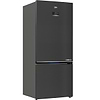 מקרר 551 ‏ליטר בקו דגם BEKO RCNE590E2CXR מקפיא תחתון נירוסטה מושחרת - 6490₪