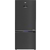 מקרר 551 ‏ליטר בקו דגם BEKO RCNE590E2CXR מקפיא תחתון נירוסטה מושחרת