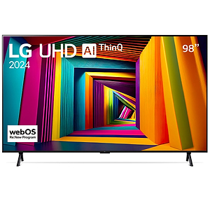 טלוויזיה 98 אינץ LG דגם 98UT90006LA חכמה 4K עם בינה מלאכותית יבואן רשמי ח.י אלקטרוניקה