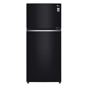 מקרר LG בנפח 506 ליטר‏ דגם GRM6781BU מקפיא עליון גימור זכוכית שחורה