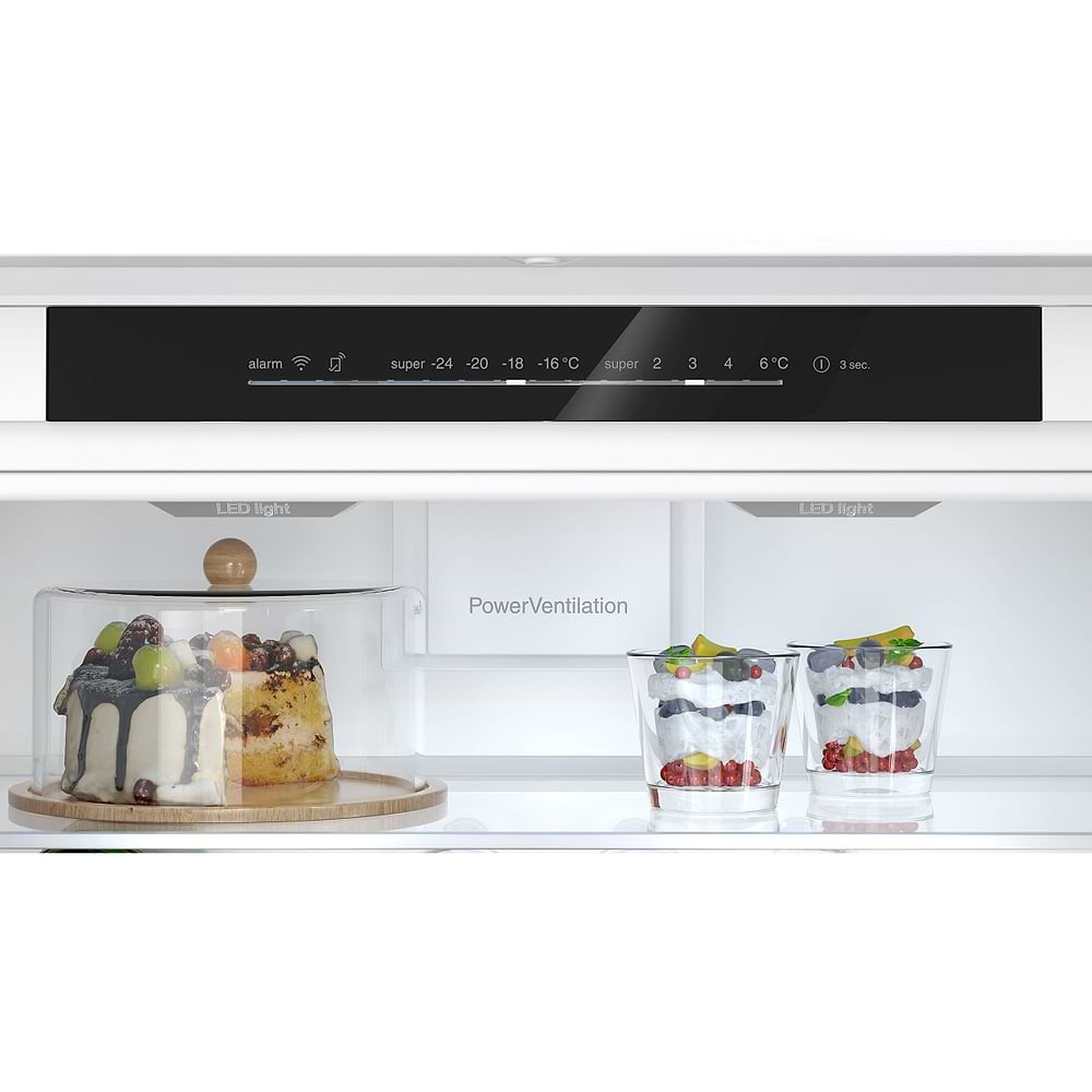 מקרר אינטגרלי 71 סמ סימנס SIEMENS KB96NADD0 מקפיא תחתון תוצרת גרמניה