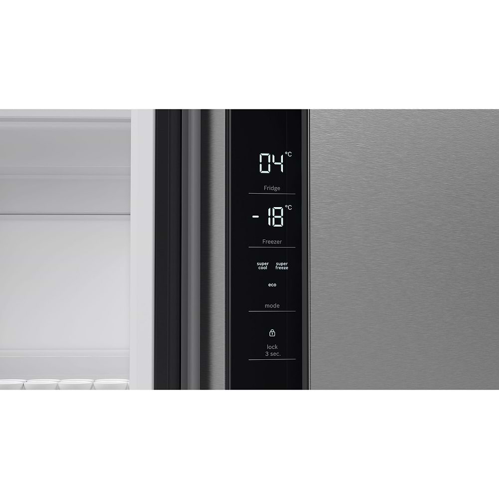 מקרר 4 דלתות בוש BOSCH KFN96VPEA מקפיא תחתון גימור נירוסטה