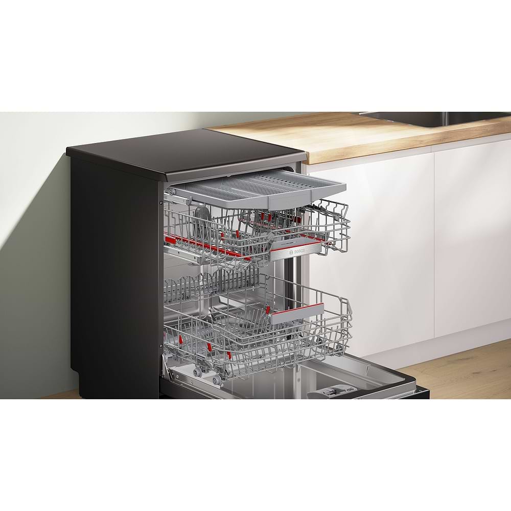 מדיחי כלים - מדיח כלים רחב Bosch SMS6ECC12E בוש נירוסטה מושחרת תוצרת גרמניה
