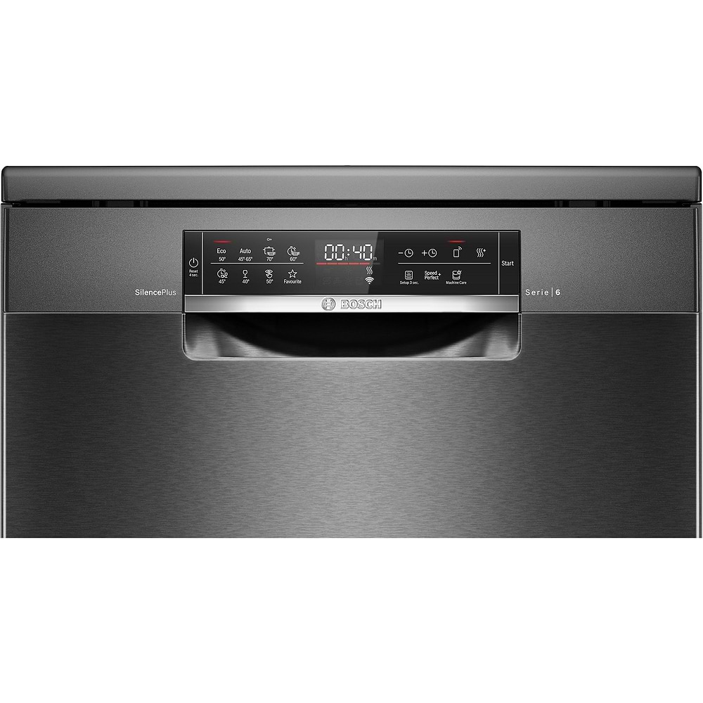 מק״ט מוצר  - מדיח כלים רחב Bosch SMS6ECC12E בוש נירוסטה מושחרת תוצרת גרמניה