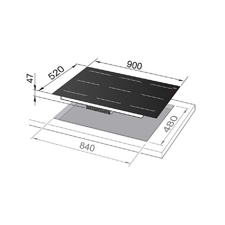 כיריים אינדוקציה 90 ס”מ דלונגי Delonghi SLI906 גימור שחור - 4990₪