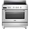 תנור משולב אינדוקציה 90 ס”מ דלונגי Delonghi PRO96MXINED גימור נירוסטה