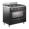 מק״ט מוצר  - תנור כפרי משולב 90 ס”מ דלונגי Delonghi PEMA965C גימור שחור פחם