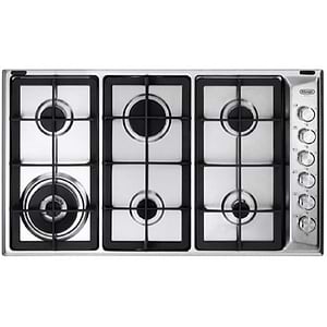כיריים גז 6 להבות 90 ס”מ דלונגי Delonghi NDG107X גימור נירוסטה