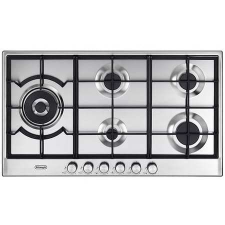 כיריים גז 5 להבות 90 ס”מ דלונגי Delonghi NDG105X גימור נירוסטה