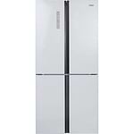 מקרר 632 ליטר 4 דלתות האייר HAIER HRF6200FW מקפיא תחתון בגימור זכוכית לבנה