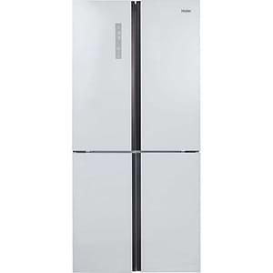 מקרר 632 ליטר 4 דלתות האייר HAIER HRF6200FW מקפיא תחתון בגימור זכוכית לבנה