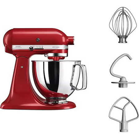 מיקסר 4.8 ליטר קיטשן אייד KitchenAid 5KSM125EER גימור אדום - 1945₪