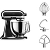 מיקסר 4.8 ליטר קיטשן אייד KitchenAid 5KSM125EOB גימור שחור זכוכית - 2079₪