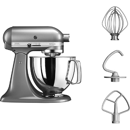 מיקסר 4.8 ליטר קיטשן אייד KitchenAid 5KSM125ECU גימור כסוף - 2190₪