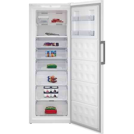 מקפיאים - מקפיא 8 מגירות 404 ליטר בקו Beko RFNE448E36W גימור לבן
