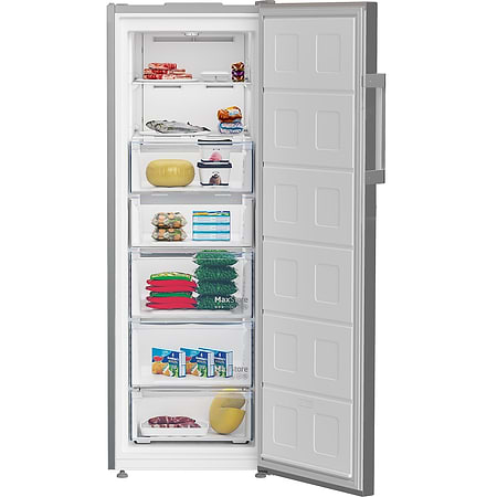 מקפיאים - מקפיא 7 מגירות 260 ליטר בקו Beko RFNE292L31WNP גימור כסוף
